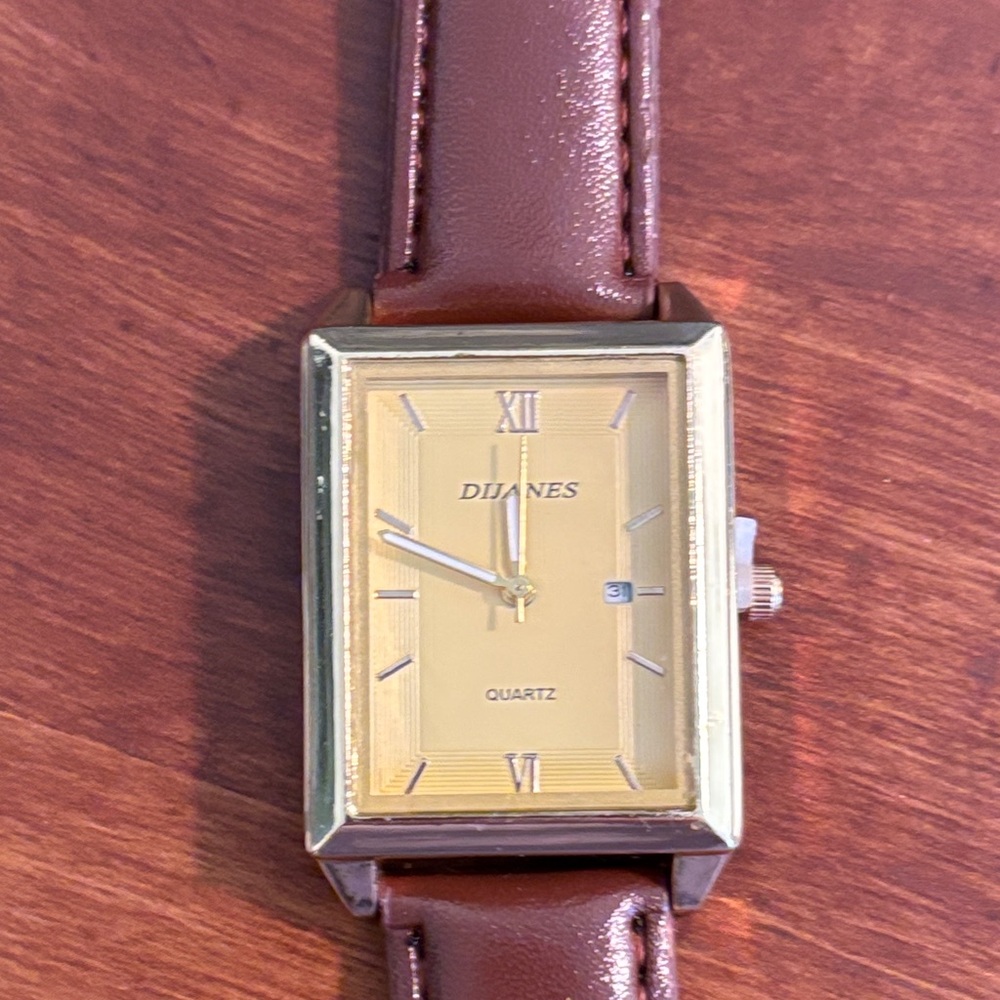 Gold and Brown Quartz Watch NWOT